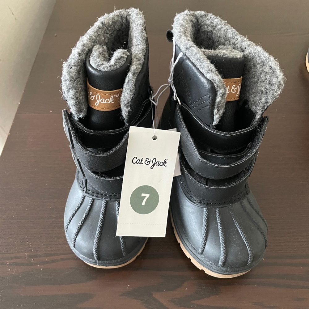 🌵NWT Cat & Jack Toddler Boy Snow Boots - Picture 11 of 11
